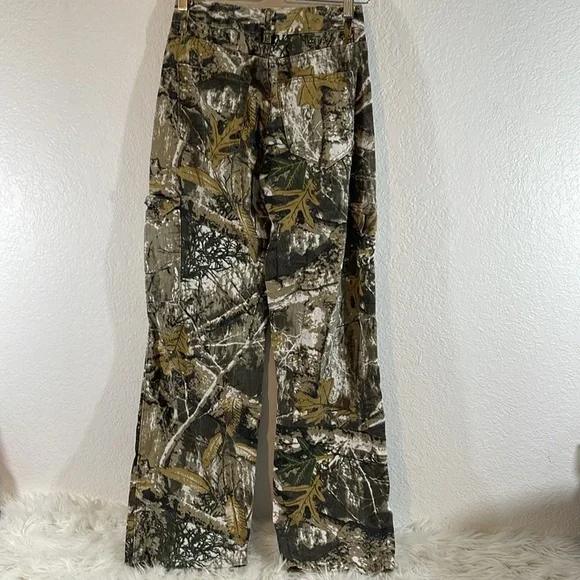 SHEIN Camouflage Cargo Denim Jeans Allover Print Tall Size Small - Picture 5 of 12